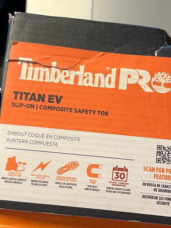 Timberland PRO TiTAN EV Slip-On Composite Toe Boots NIB 8.5 main image 5